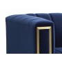 Крісло Vogue Velvet 1 синій/золотий Signal Крісло Vogue Velvet 1 синій/золотий Signal