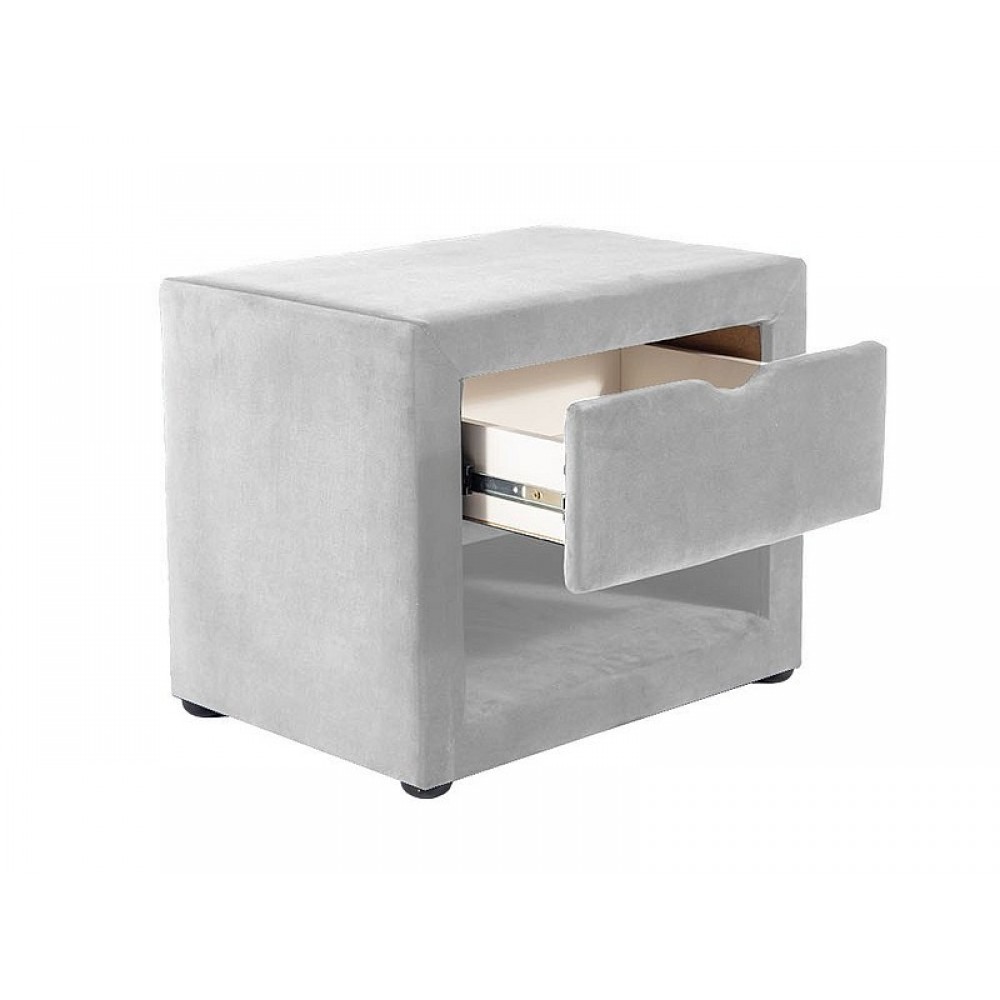 Тумба приліжкова ET-001 Velvet сірий Signal