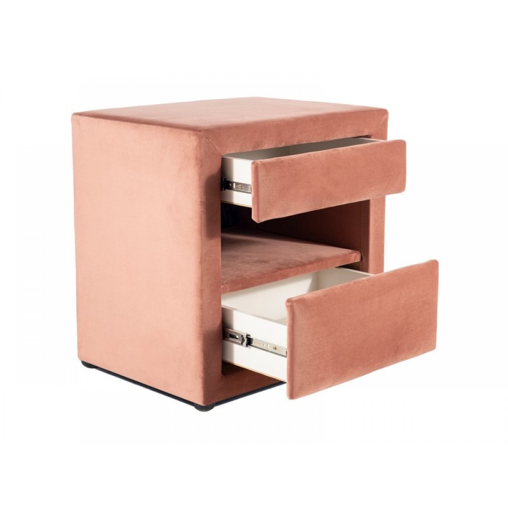 Тумба прикроватная ET-003 Velvet розовый Signal