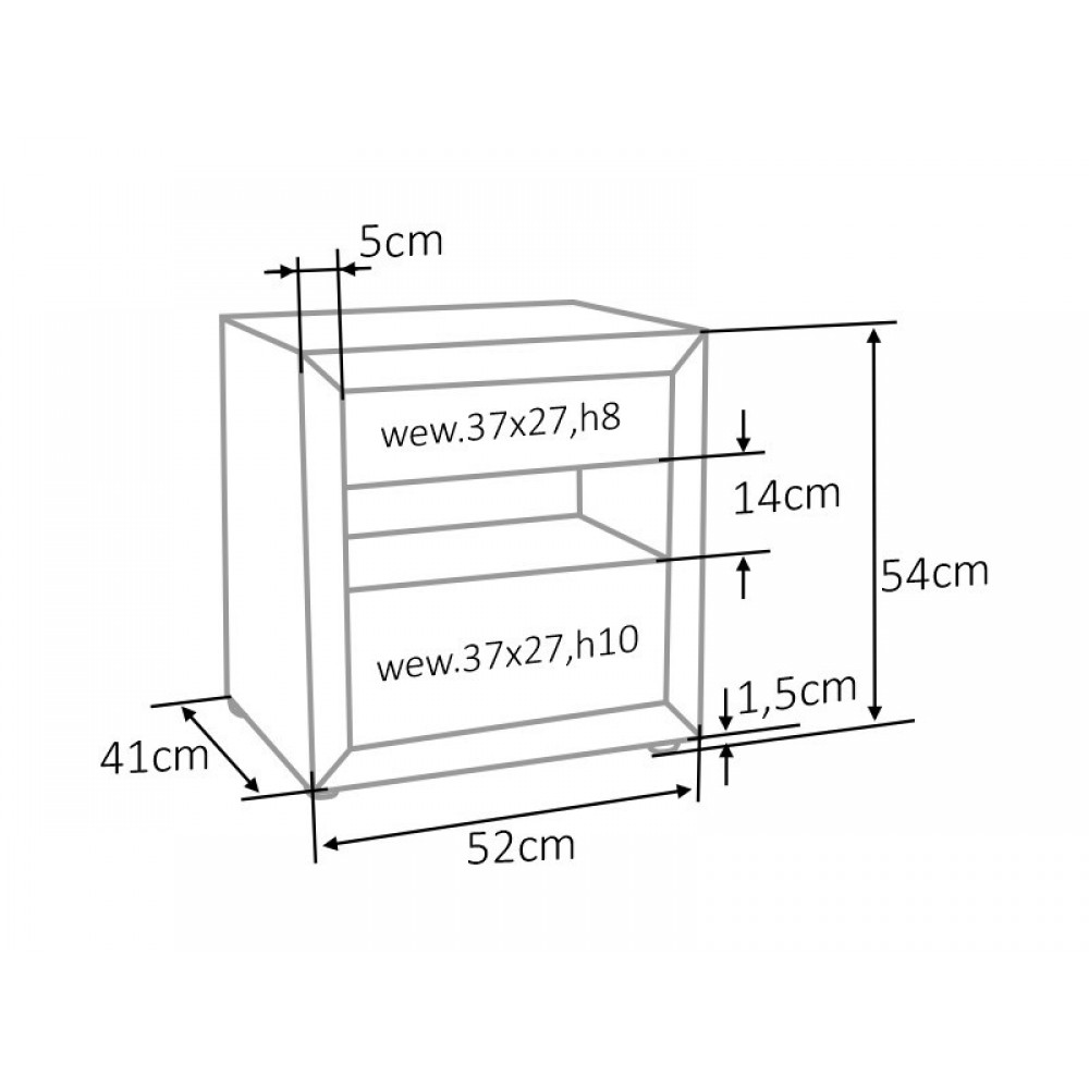 Тумба приліжкова ET-003 Velvet сірий Signal