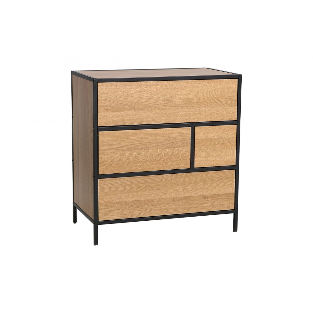 Тумба приліжкова Geo S дуб/чорний Signal