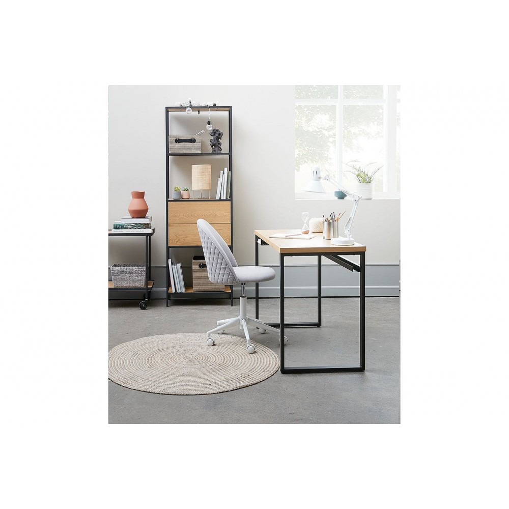 Тумба приліжкова Geo S дуб/чорний Signal