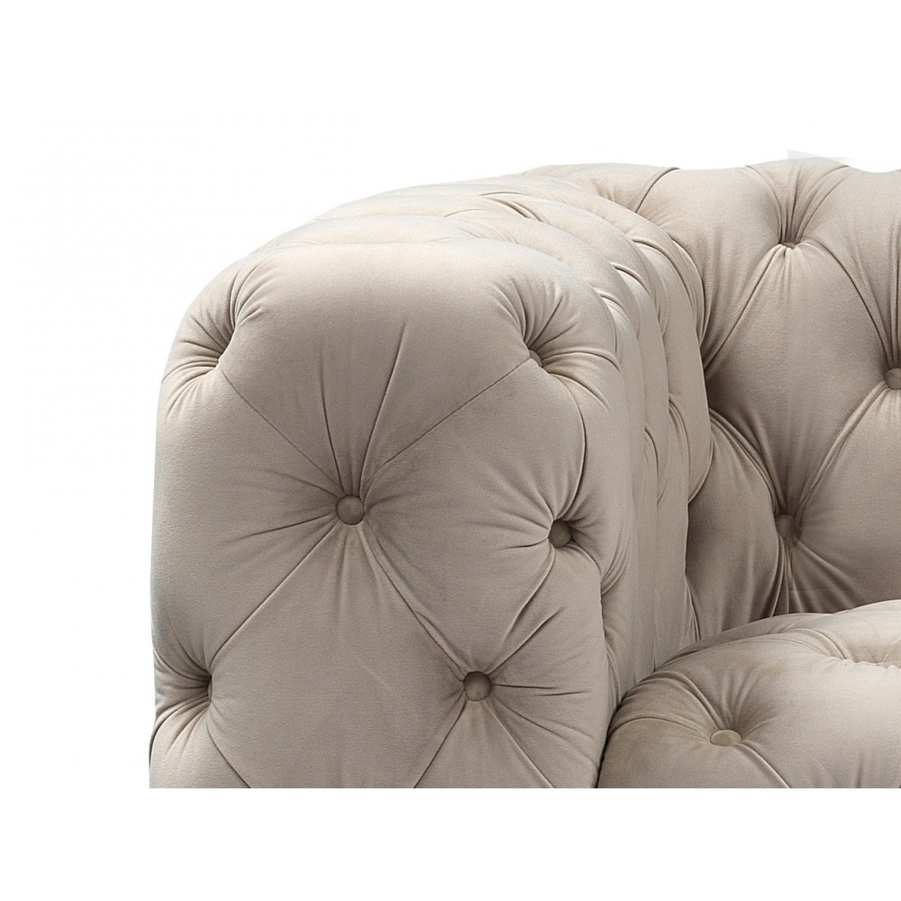 Софа Chester Velvet 2 сірий/золотий Signal