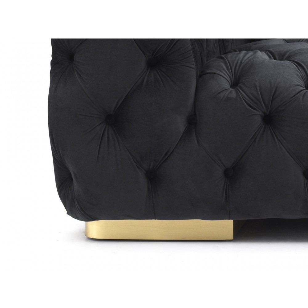 Софа Chester Velvet 2 сірий/золотий Signal