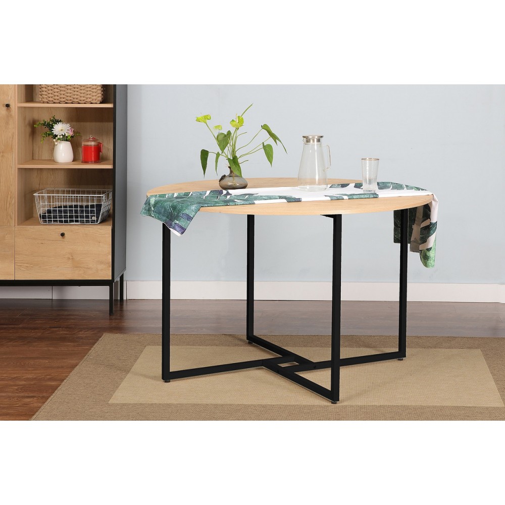 Стіл Alto дуб артисан/чорний Signal