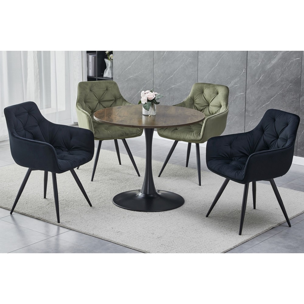 Стіл Amadeo II горіх/чорний Signal