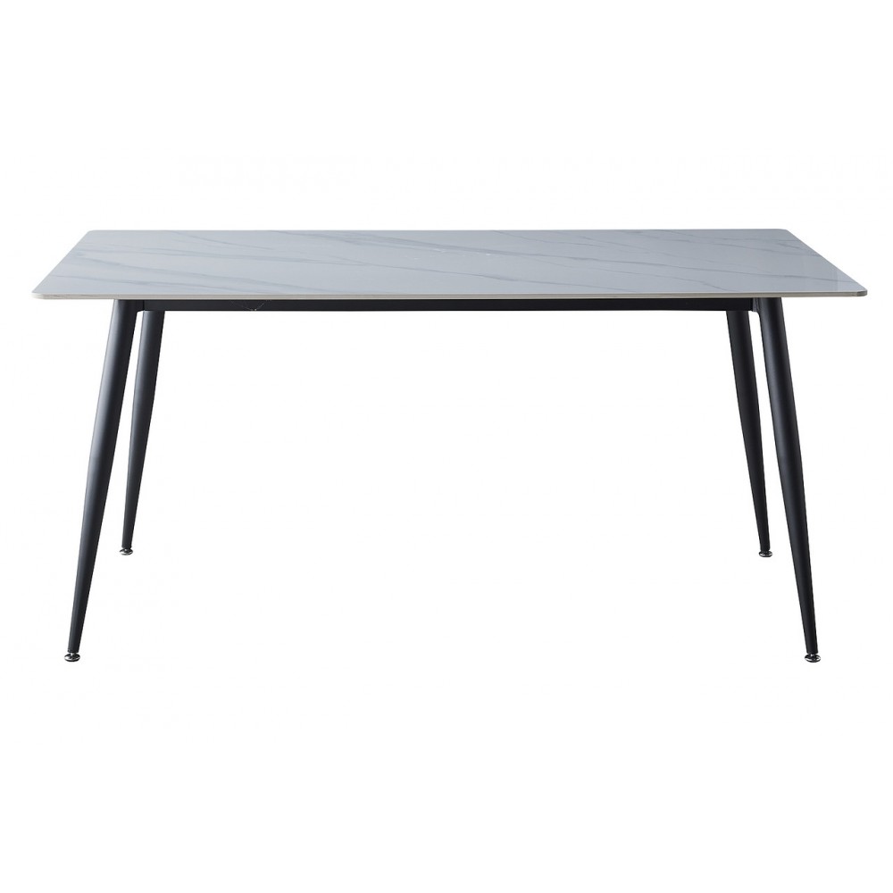 Стіл Rion білий ефект мармуру/чорний Signal