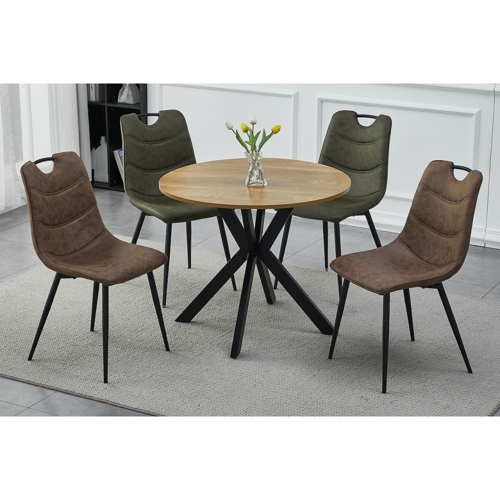 Стіл Talia II горіх/чорний Signal