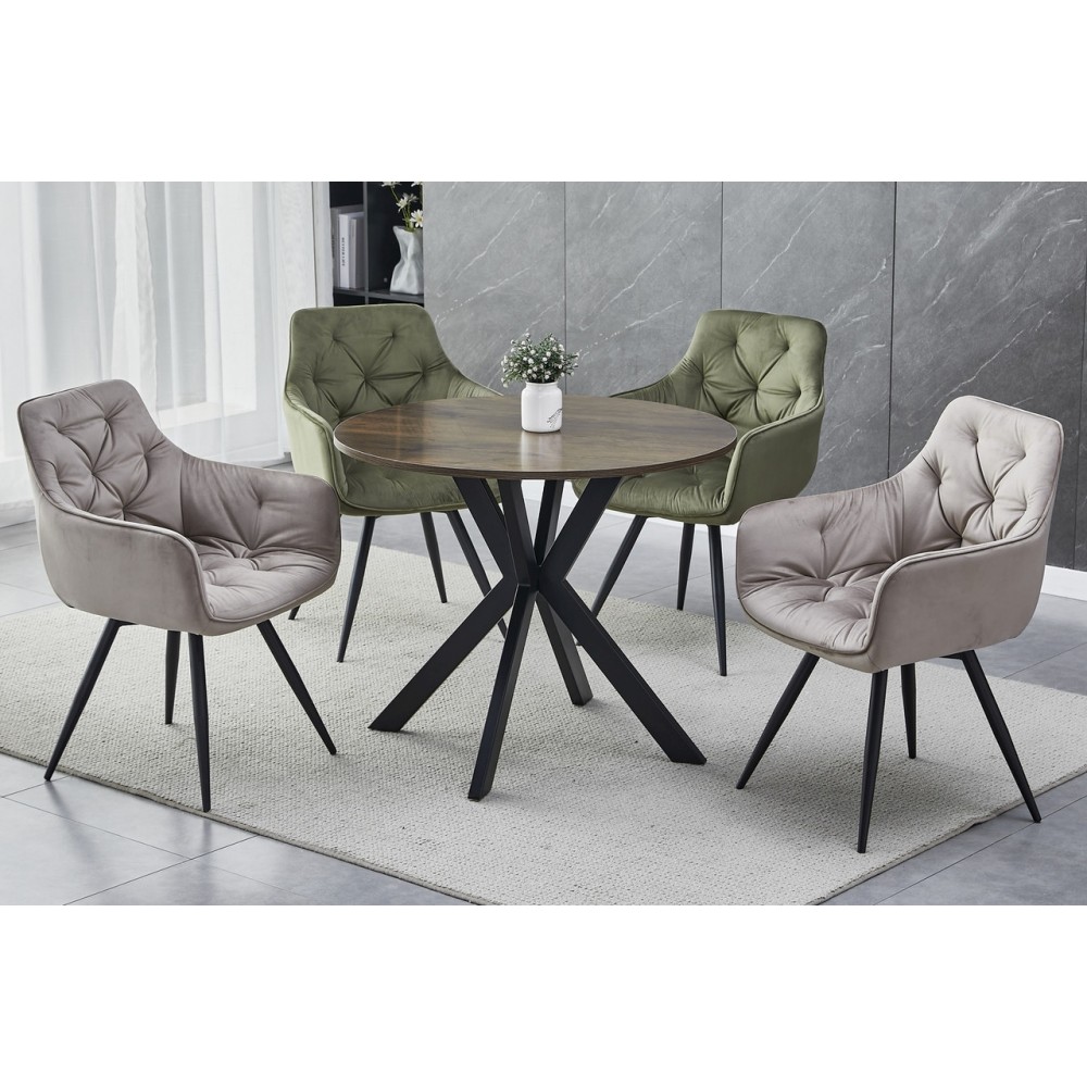 Стіл Talia II горіх/чорний Signal