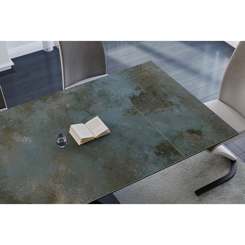 Стіл Westin Ceramic бірюзовий/чорний Signal