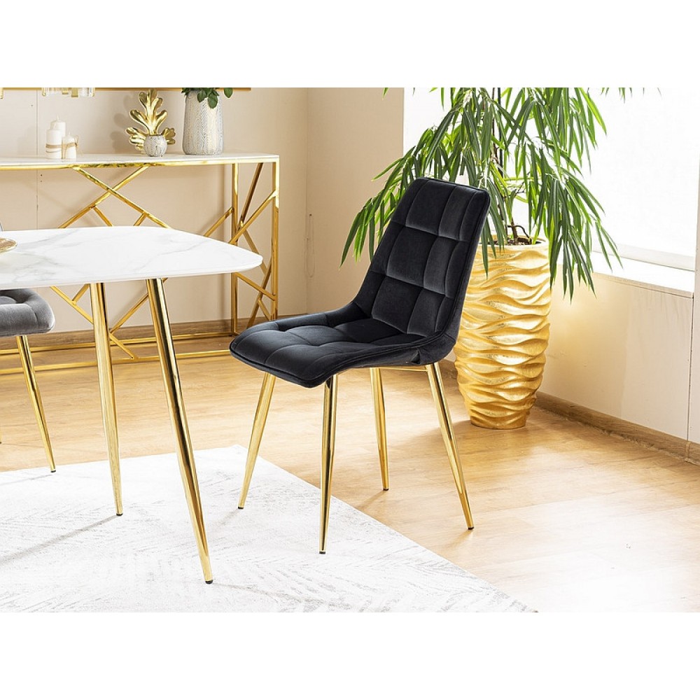 Стілець Chic Velvet коричневий Signal