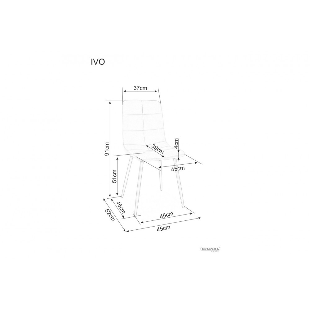 Стілець Ivo Velvet темно-бежевий Signal