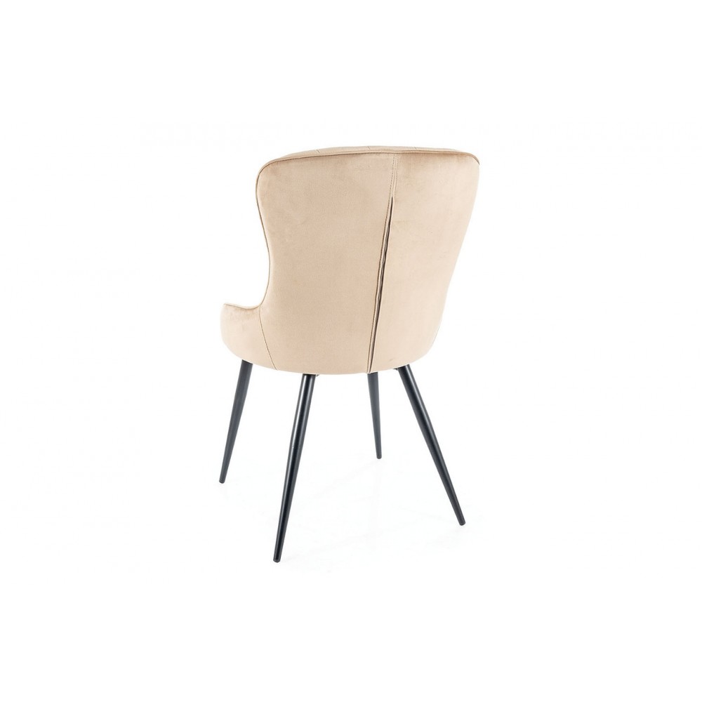 Стілець Lotus Velvet чорний Signal Стілець Lotus Velvet чорний Signal