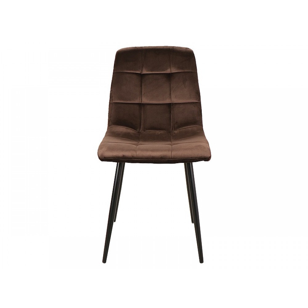 Стілець Mila D Velvet сірий/дуб Signal