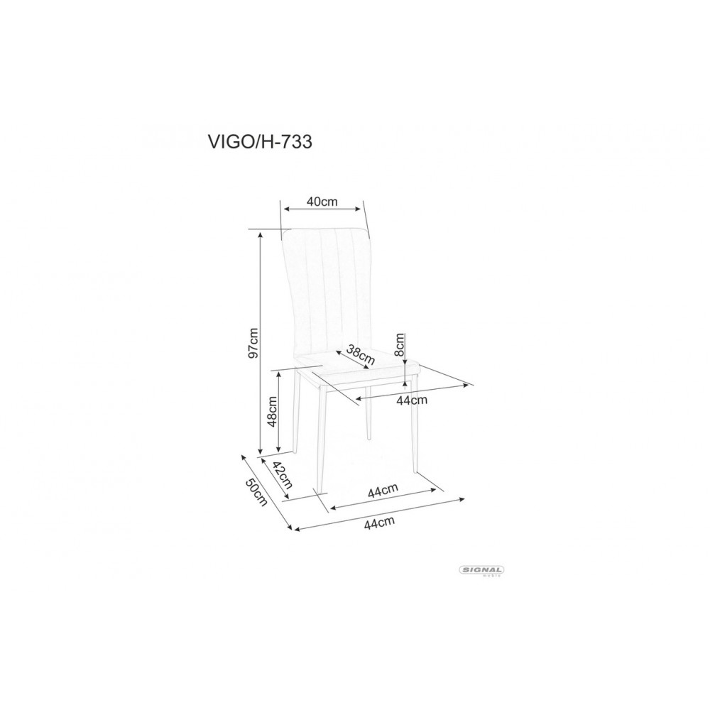 Стілець Vigo Velvet оливковий Signal