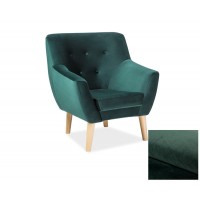 Крісло Nordic 1 VELVET зелений Signal зелений