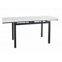 Стол GD-017 Signal белый эффект мрамора/черный мат