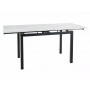 Стол GD-017 Signal белый эффект мрамора/черный мат