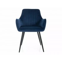 Стул Apple Velvet Signal синий