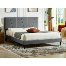 Ліжко Savana Velvet 160x200 Signal сіре