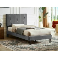 Кровать Savana Velvet 90x200 Signal серый