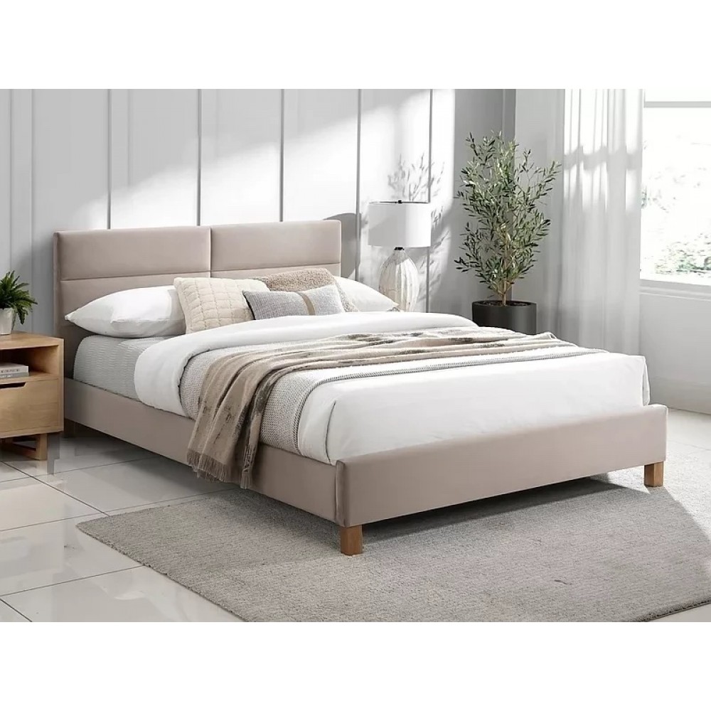 Ліжко Sierra Velvet 140x200 Signal бежеве