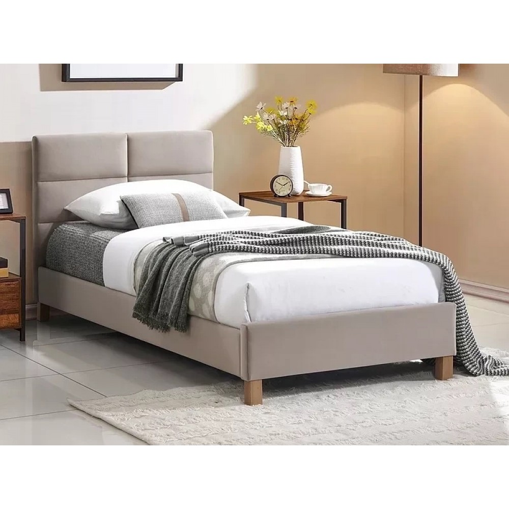 Ліжко Sierra Velvet 90x200 Signal бежеве