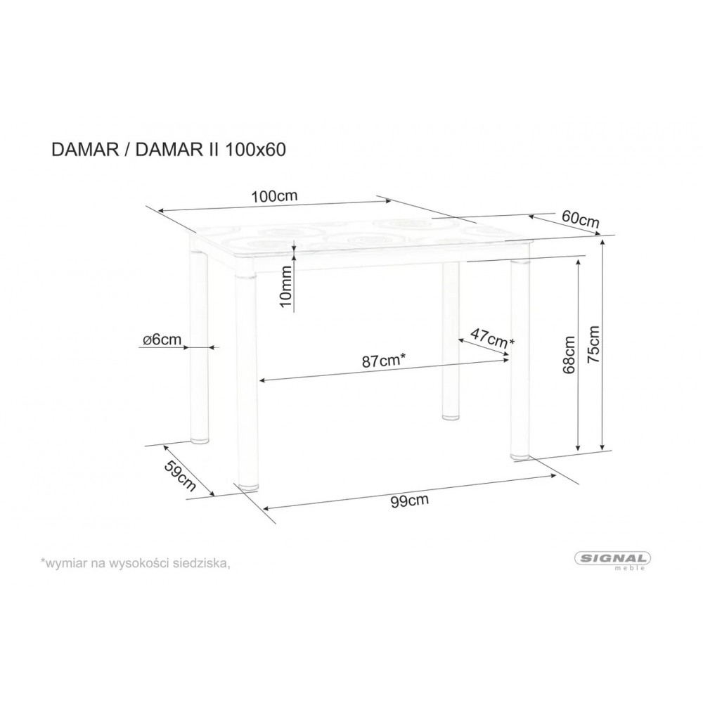 Стіл Damar 100 Signal дуб артисан