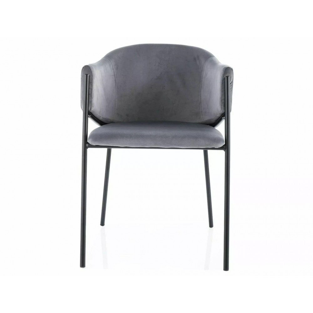 Стілець Bono Velvet Signal сірий
