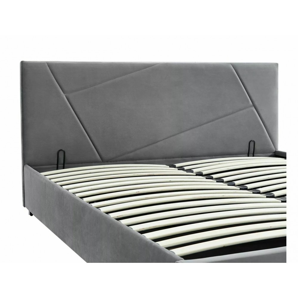 Ліжко Columbia Velvet 160x200 Signal сіре