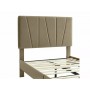 Ліжко Savana Velvet 90x200 Signal бежеве