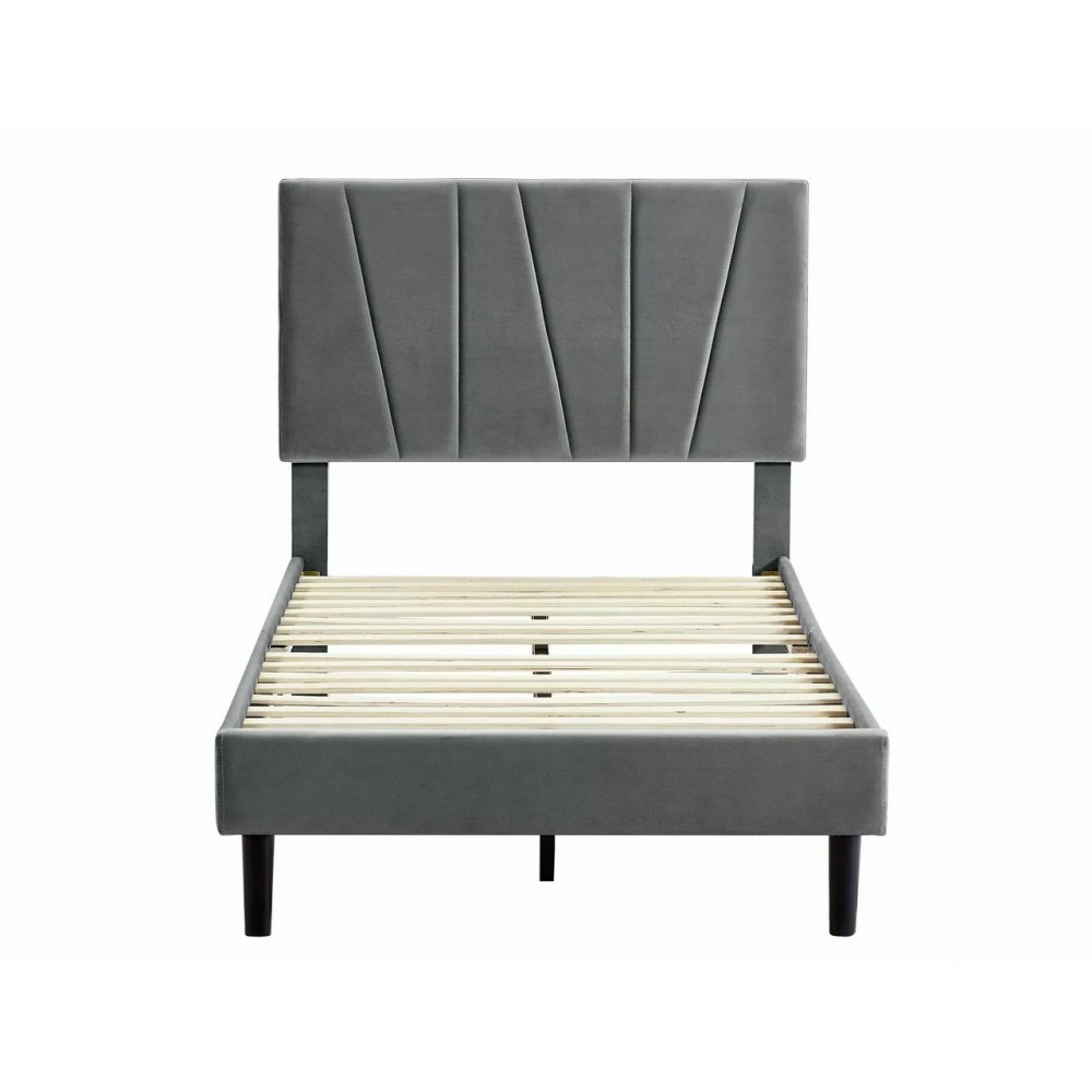 Кровать Savana Velvet 90x200 Signal серый