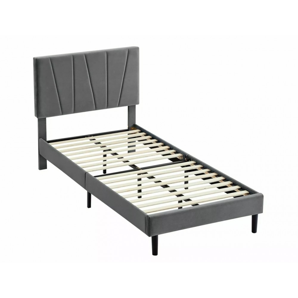 Кровать Savana Velvet 90x200 Signal серый