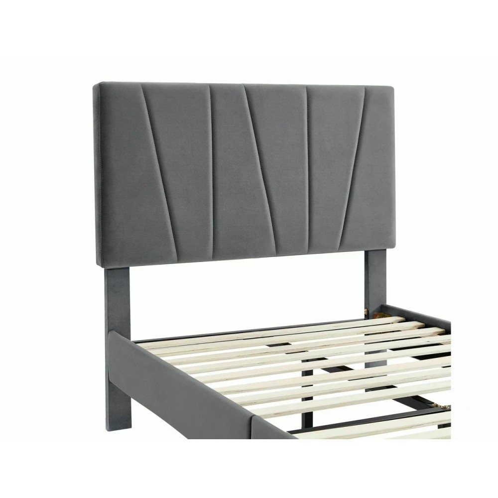 Кровать Savana Velvet 90x200 Signal серый