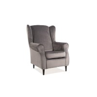 Кресло Baron Velvet Signal серый