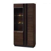 Витрина PORTI 12 Szynaka коричневый/черный
