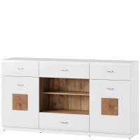 Комод WOOD 46 Szynaka бежевий/білий