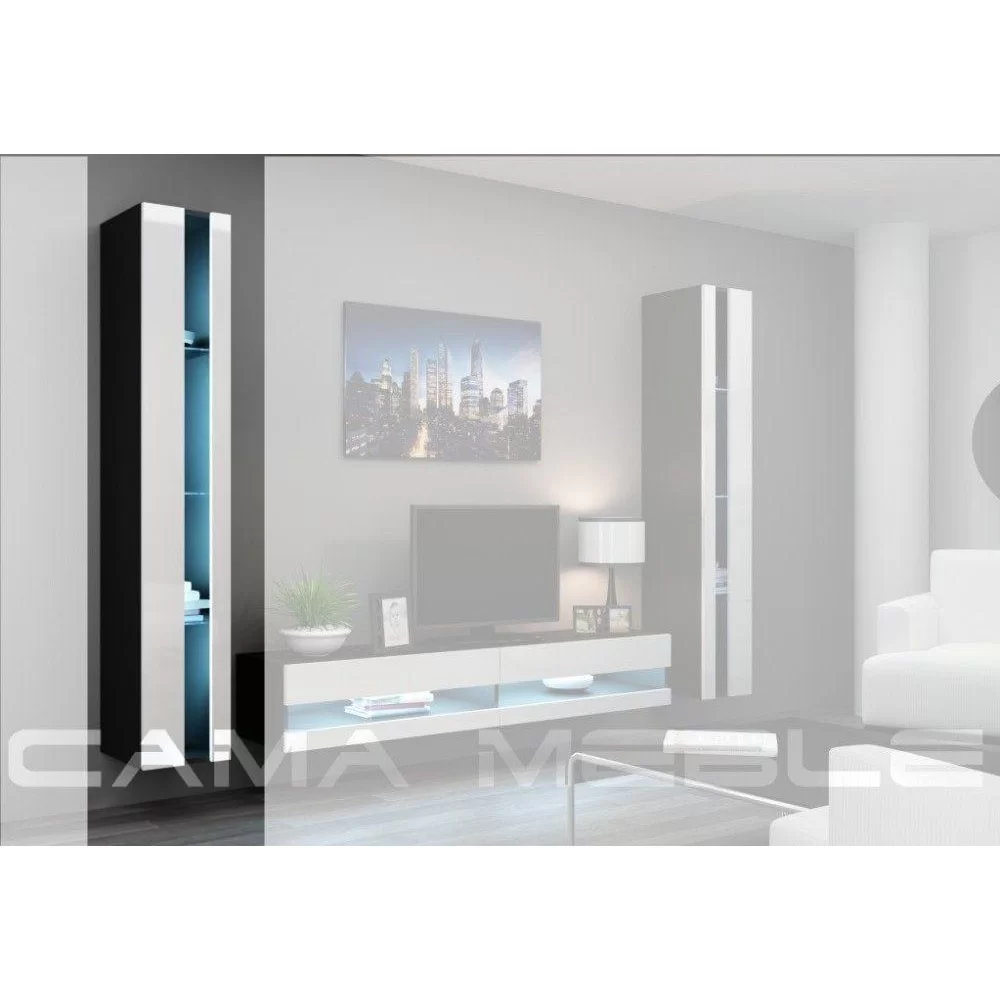 Витрина VIGO NEW Cama белый/черный