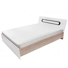 Ліжко LOZ/160 Byron 160x200 BRW бежевий/білий