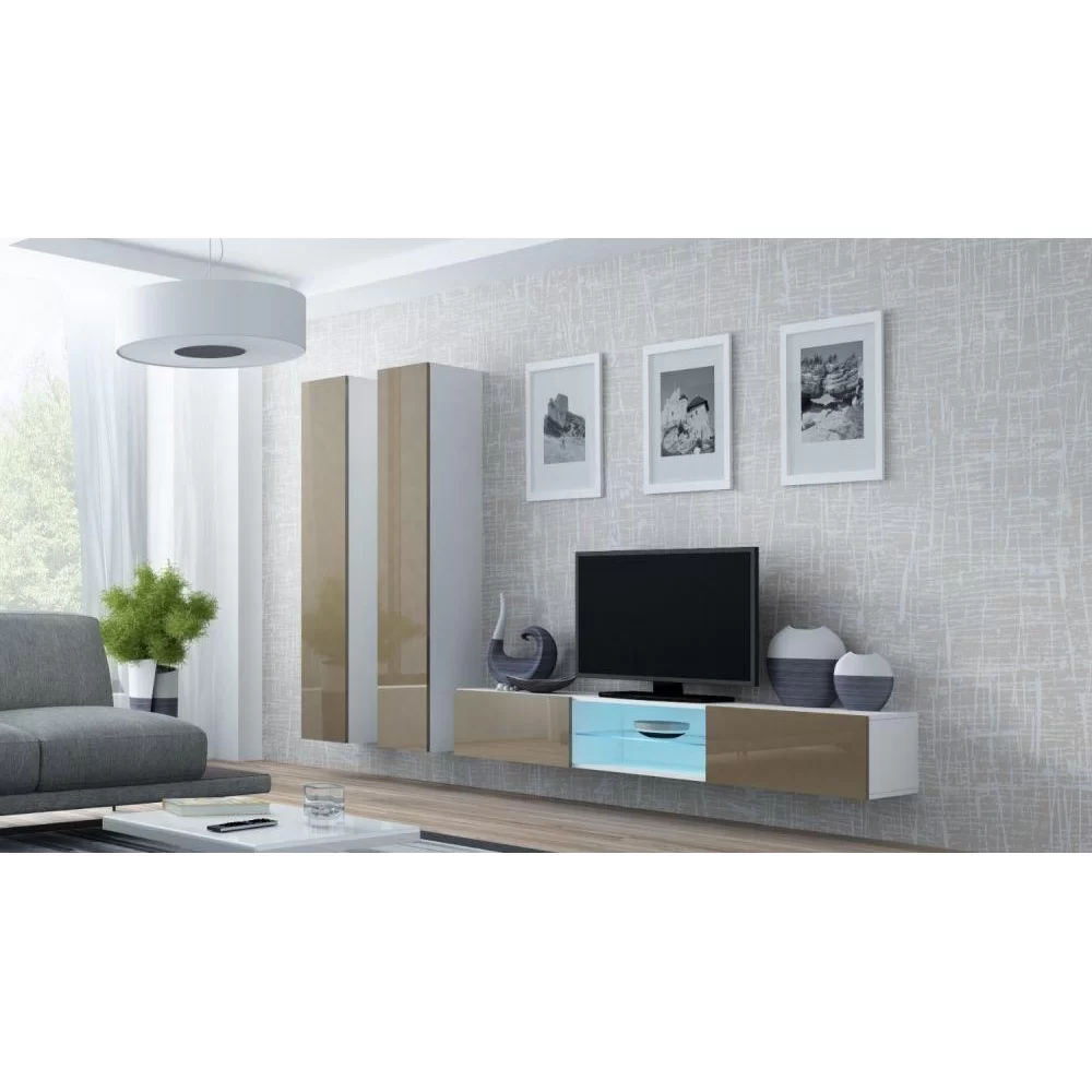 Гостиная стенка VIGO 19 Cama белый/бежевый