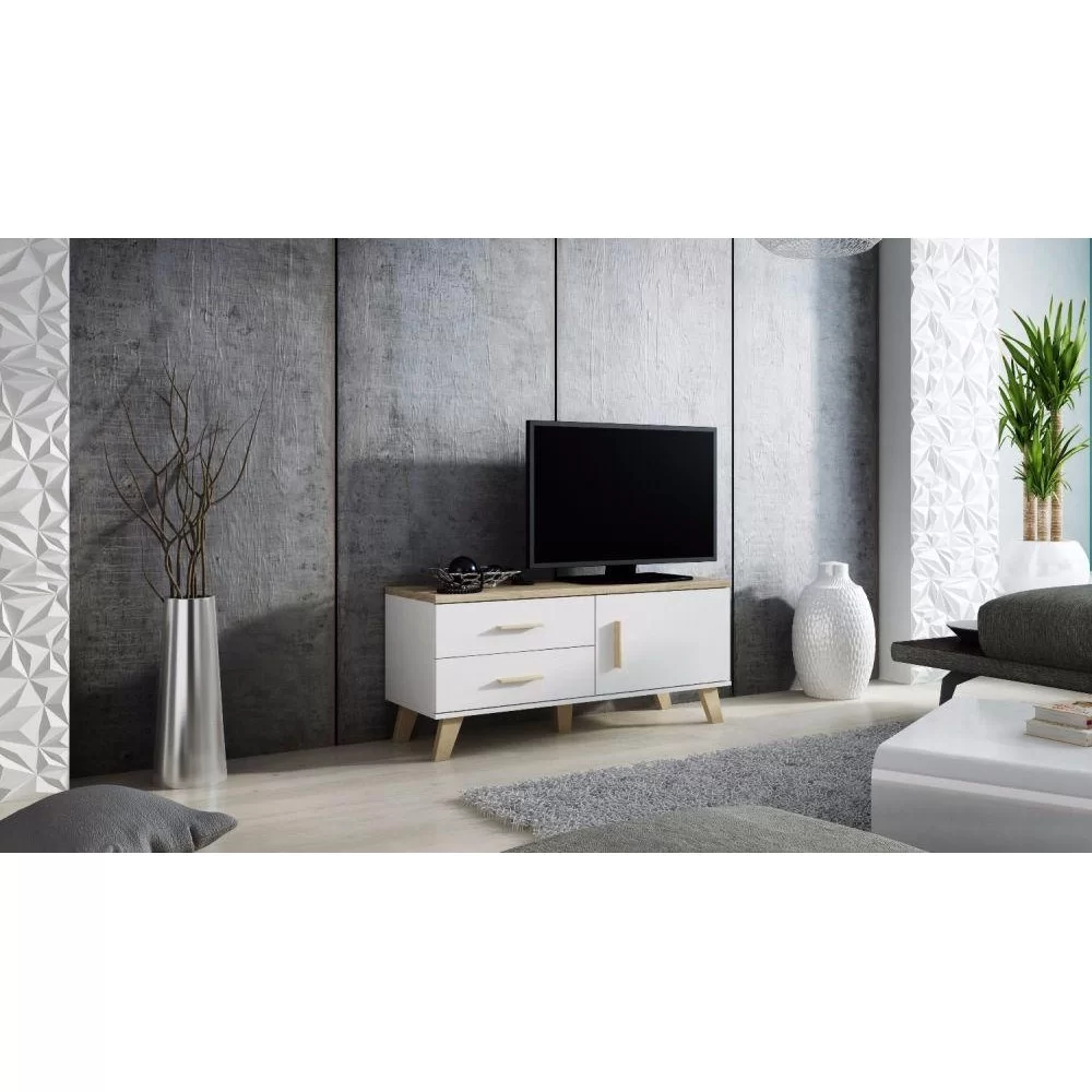 Тумба під ТВ LOTTA 120 1D2S Cama бежевий/білий