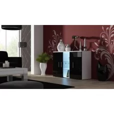 Комод S7 SOHO Cama білий/чорний