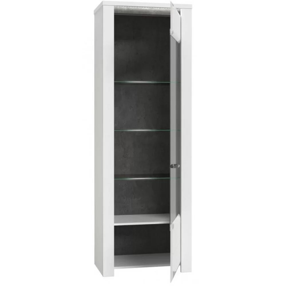 Витрина BUGV711B-C638 BRUGIA Forte белый/графитовый