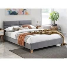 Ліжко Sierra Velvet 140x200 Signal сіре