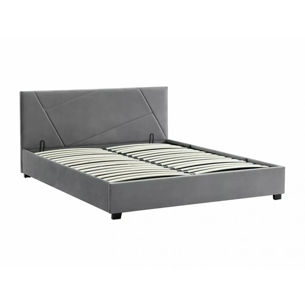 Ліжко Columbia Velvet 140x200 Signal сіре