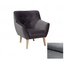 Крісло Nordic 1 VELVET сірий Signal графітовий